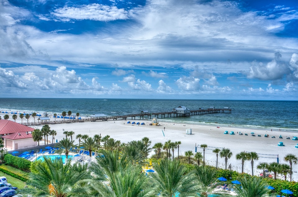 image of clearwater beach during the day florida